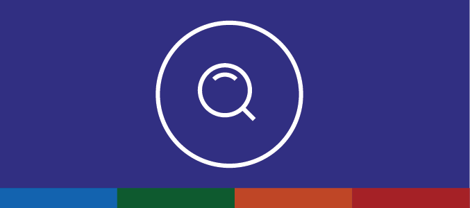 An icon of a magnifying glass to represent searching or looking for information.