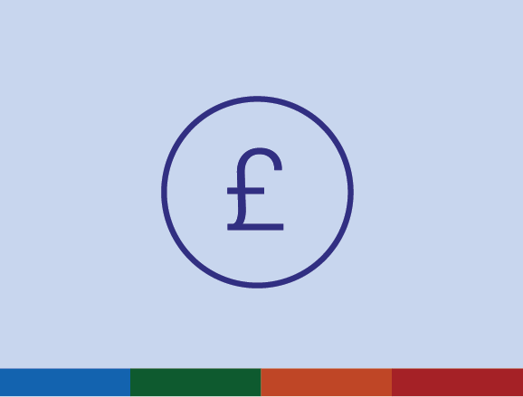 Icon of a pound representing monetary value.
